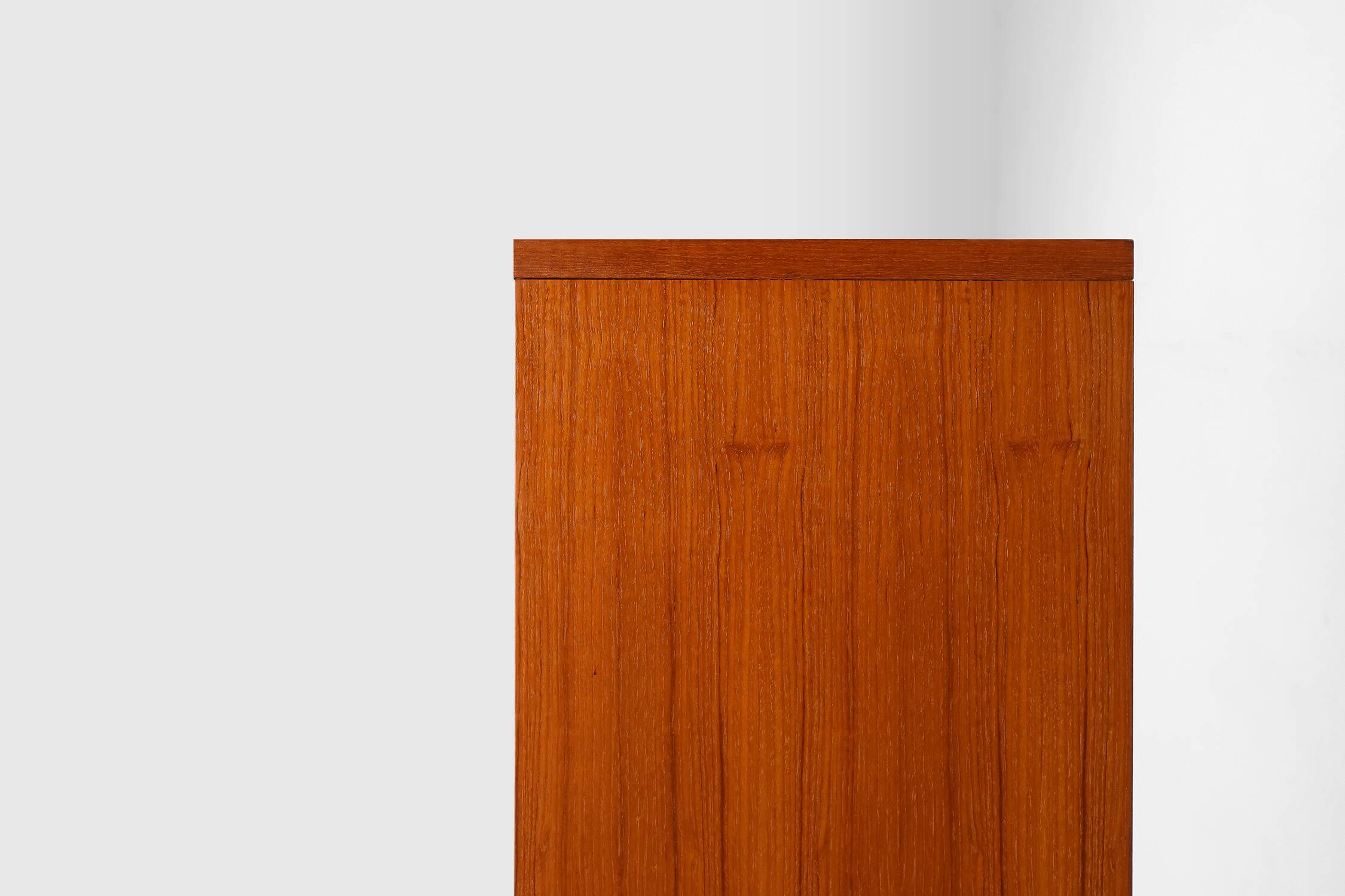 French vintage teak bookcase with 2 shelves from the 1960s