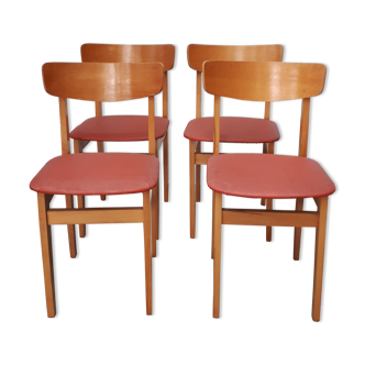 Set of 4 chairs English brand Centa 60s
