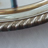 Silver metal cake display