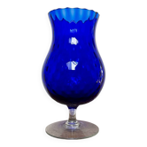 Vase en verre Empoli bleu
