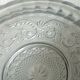 Cut crystal plate with fleur-de-lis design