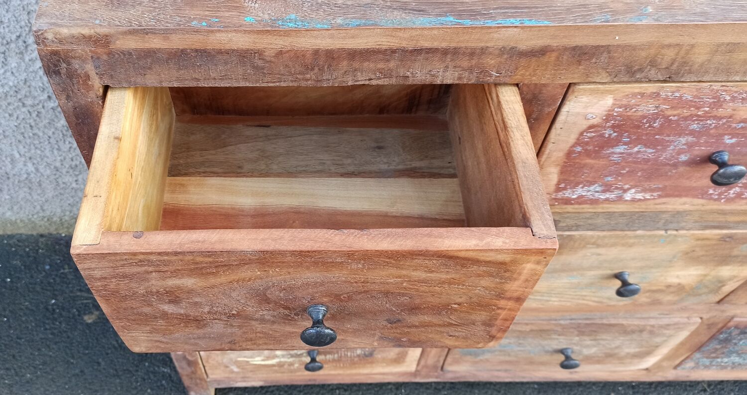 Wooden chest of drawers 9 drawers