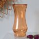 Large glass vase, apricot, French vintage, authentic