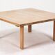 Vintage Danish Squared Wooden Coffee Sofa Table in Oregon Pine, 1970s