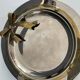 Vintage metal chrome and brass pocket tray