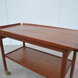 Danish teak serving trolley in the style of Arne Vodder, 1960s