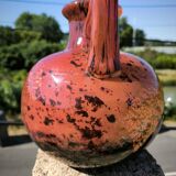 Glass paste vase with gold inclusion Daum 1930