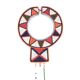 Massai wall decor in glass beads, 80s