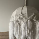 Macramé hanging lamp