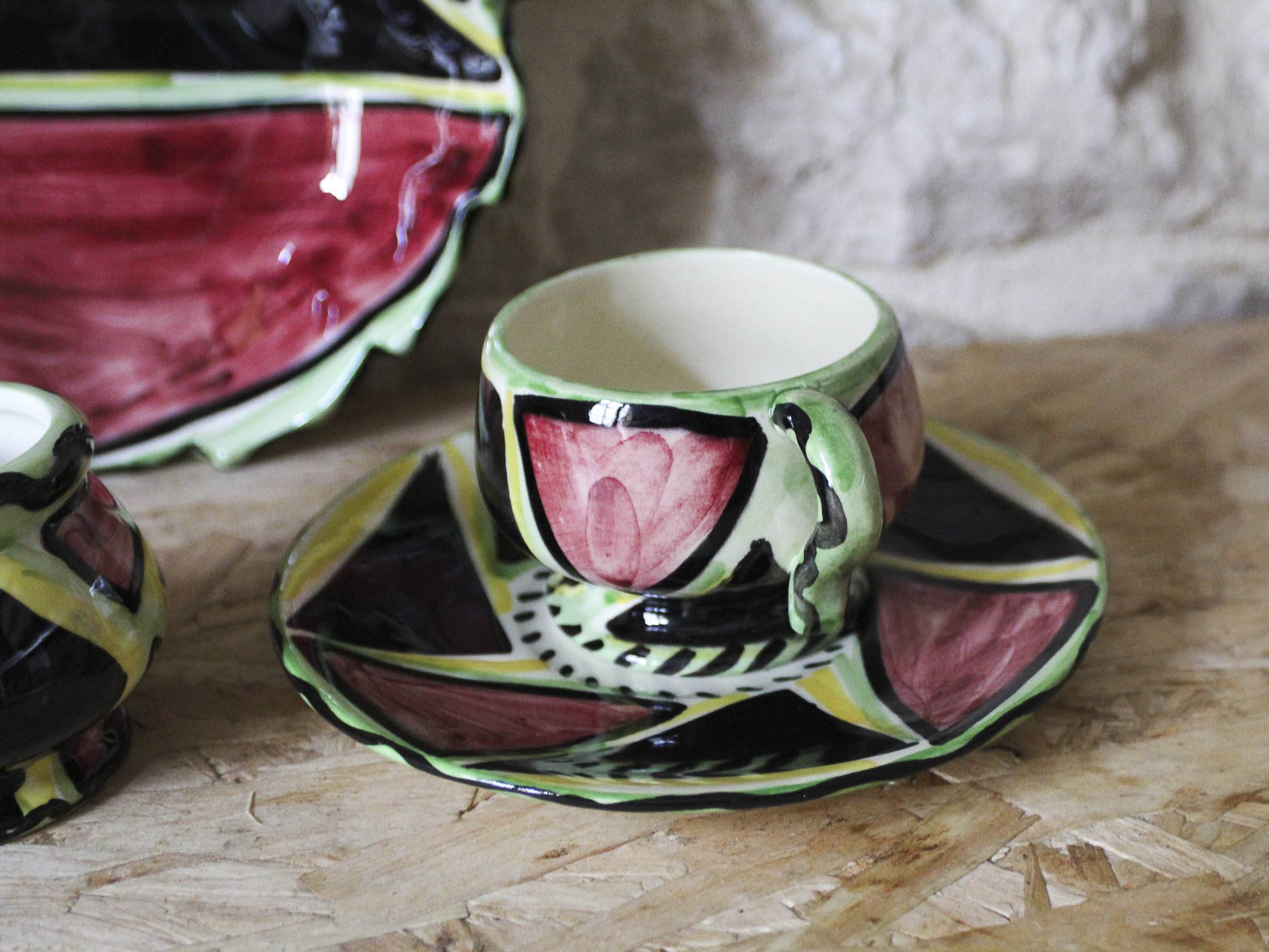 FASE Vallauris ceramic service from the 60s