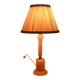 Bohemian chic natural stone table lamp, mid-century onyx table lamp.