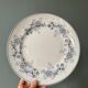 Large round dish 1900 “Réaumur” earthenware from Lunéville