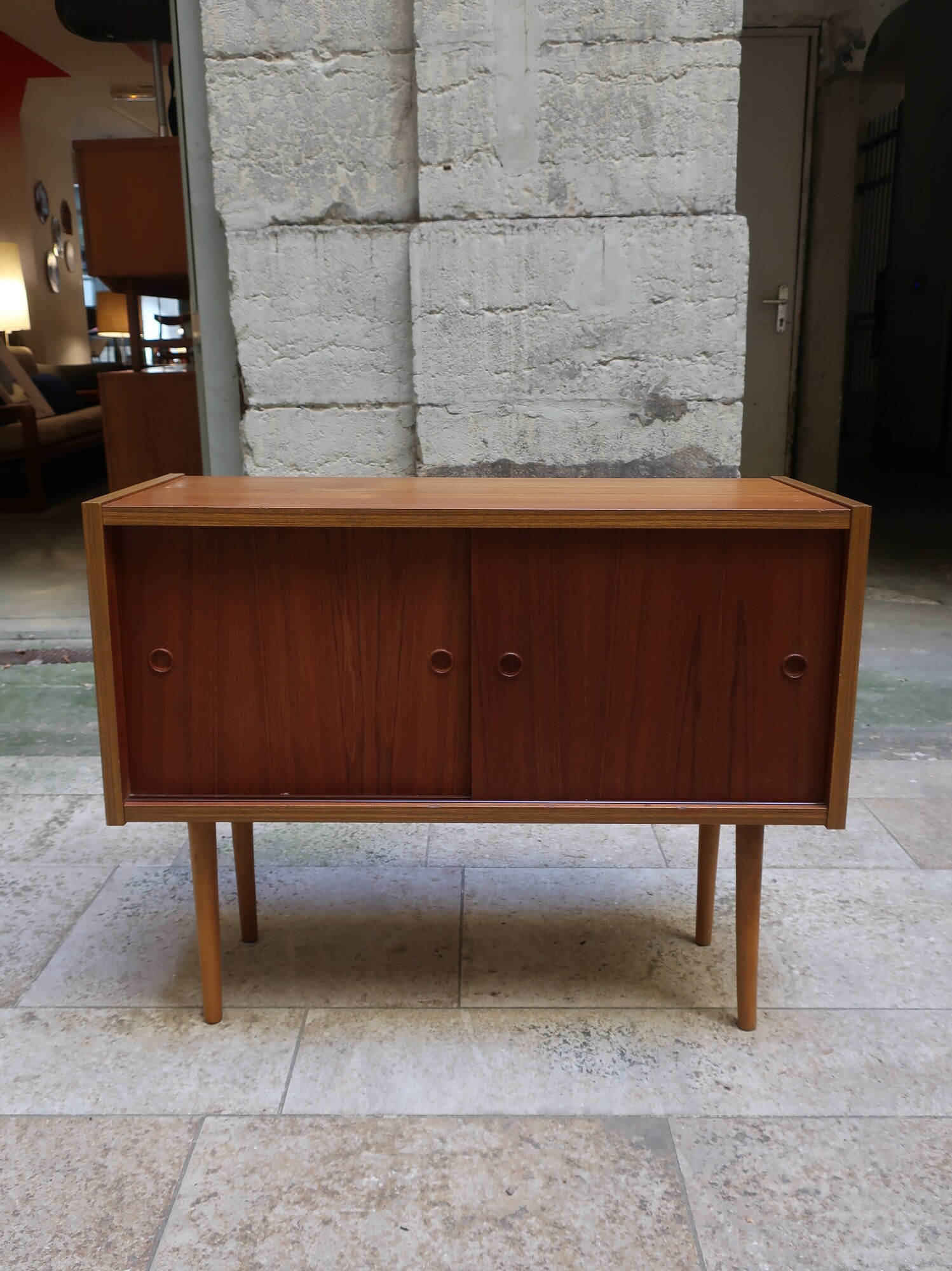 Meuble d'appoint en teck des années 60 idéal meuble TV