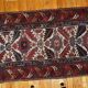 Tapis couloir antique fait main du Nord-Ouest persan 4' x 14,3' (122 cm x 436 cm) années 1840 - 1B658
