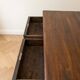 Antique wooden desk with two drawers