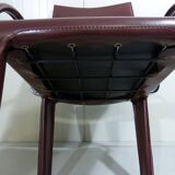 Chaises Arcadia en cuir Arper Italie années 1980, set de 4