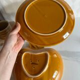 Vintage apple barbotine drainer salad bowl