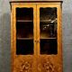 Louis XV style bookcase in precious wood marquetry circa 1900