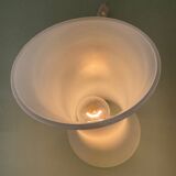 Vintage frosted glass lamp from the 70s-80s
