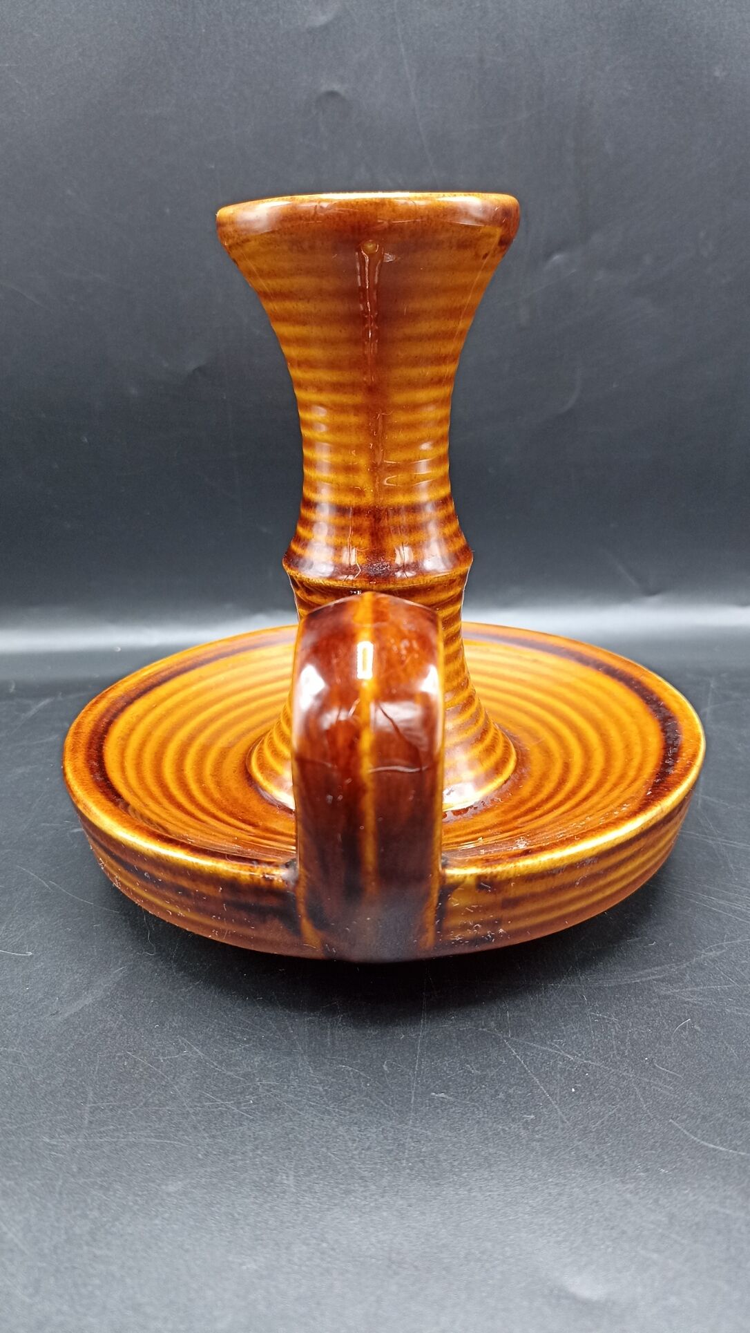 Ceramic candle holder of Saint-Clément - 70s