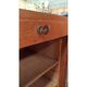 Cabinet wood double curtain