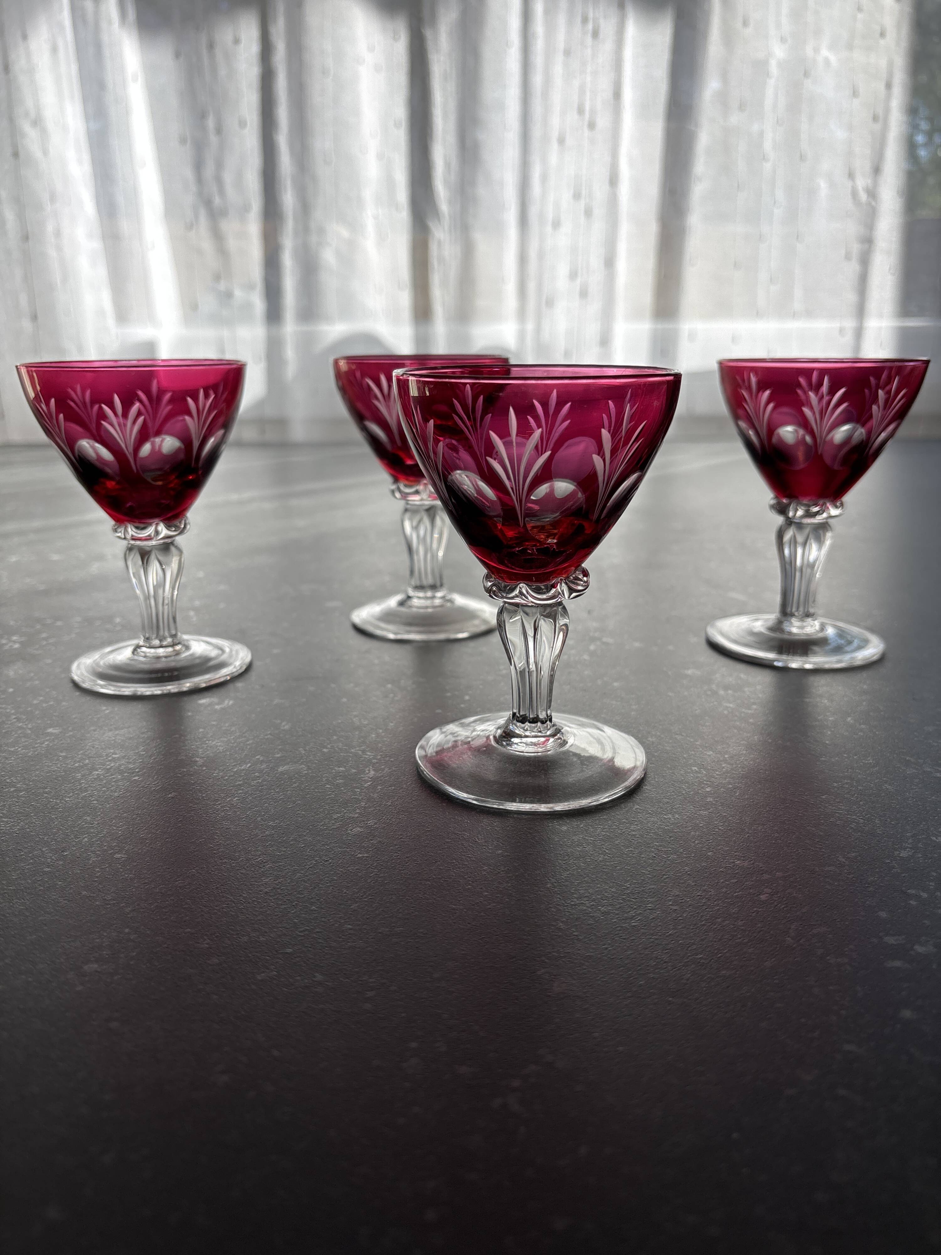 Crystal liqueur glass