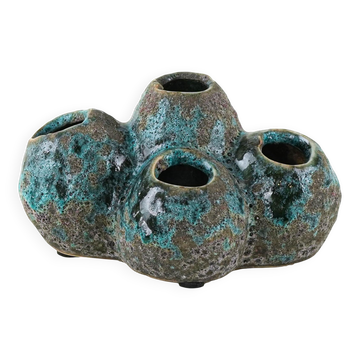 Ceramic vase – flower frog, Danish design, 1960s, made in Denmark