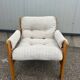 Fauteuil brutaliste design Gillis Lundgren 1976