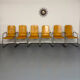 Set of 6 cantilever chairs from the Zumsteg Collection, moulded wood, 1980s.