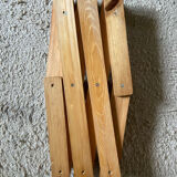 Vintage accordion wall coat rack