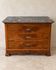 French Louis-Philippe style commode in walnut burl.