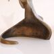 Abstract animal sculpture in bronze