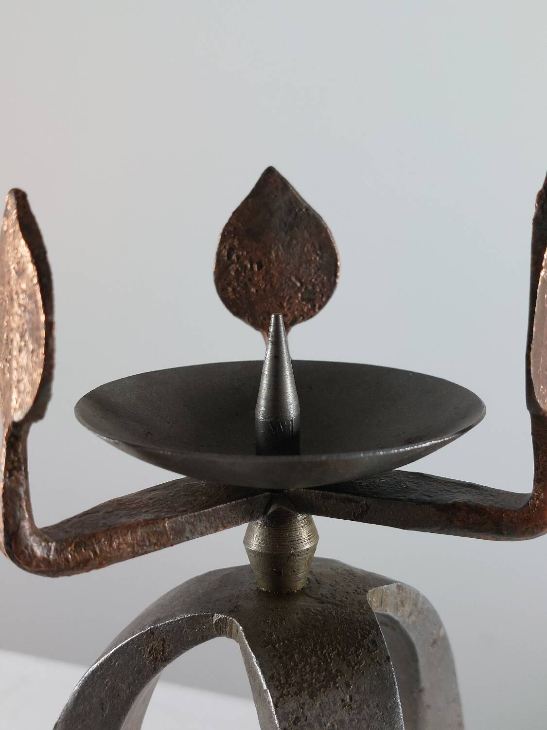 Bougeoir vintage artisanal unique des années 50.