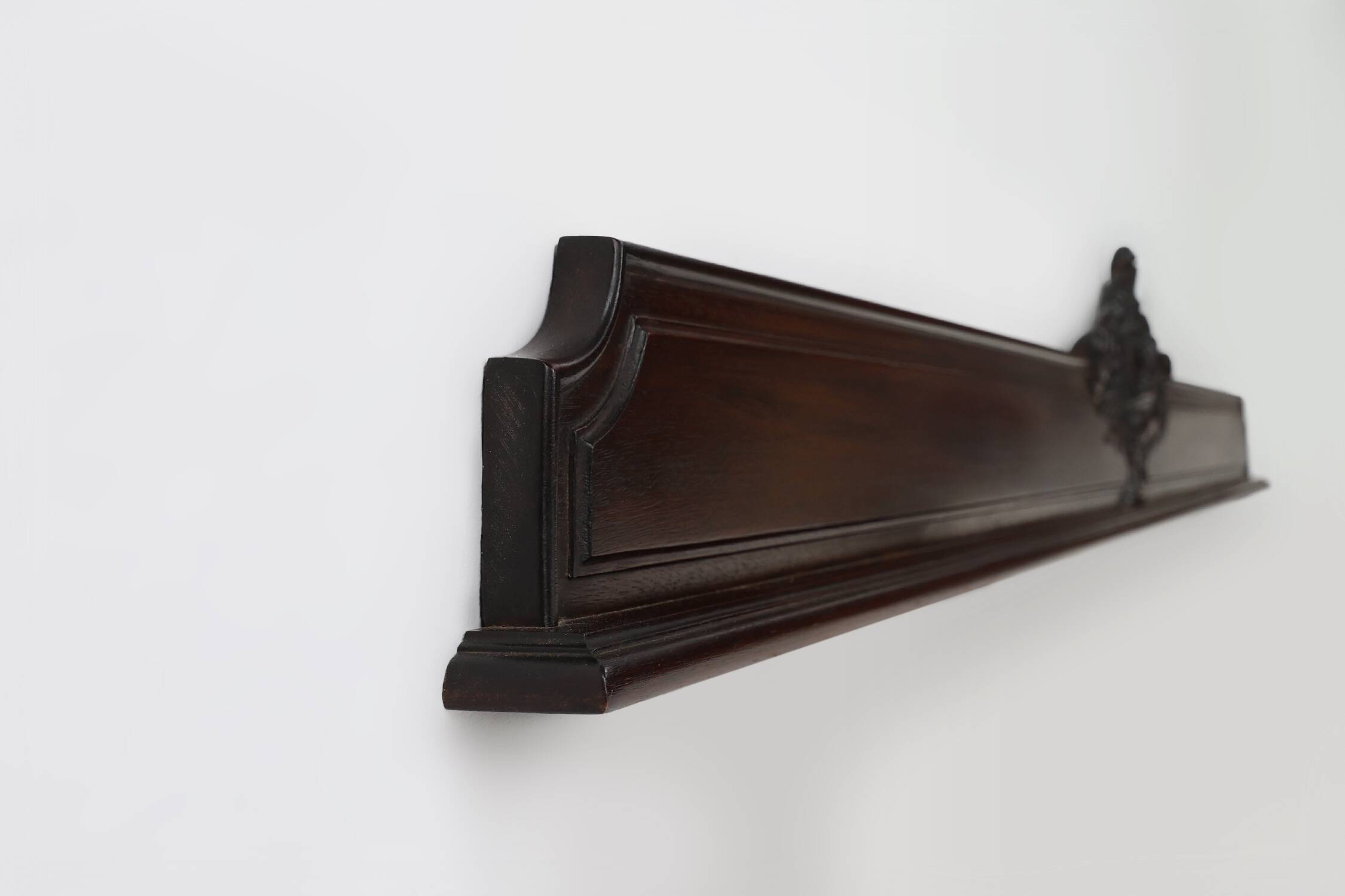 Antique sculpted oak frieze or wall ornament, France ca. 1900