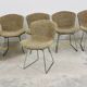 Set of 10 Wire chairs by Harry Bertoia for Knoll