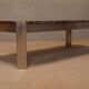Table basse italienne en marbre et acier