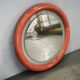 Italian Space Age Illuminated Round Wall Mirror, 1970s