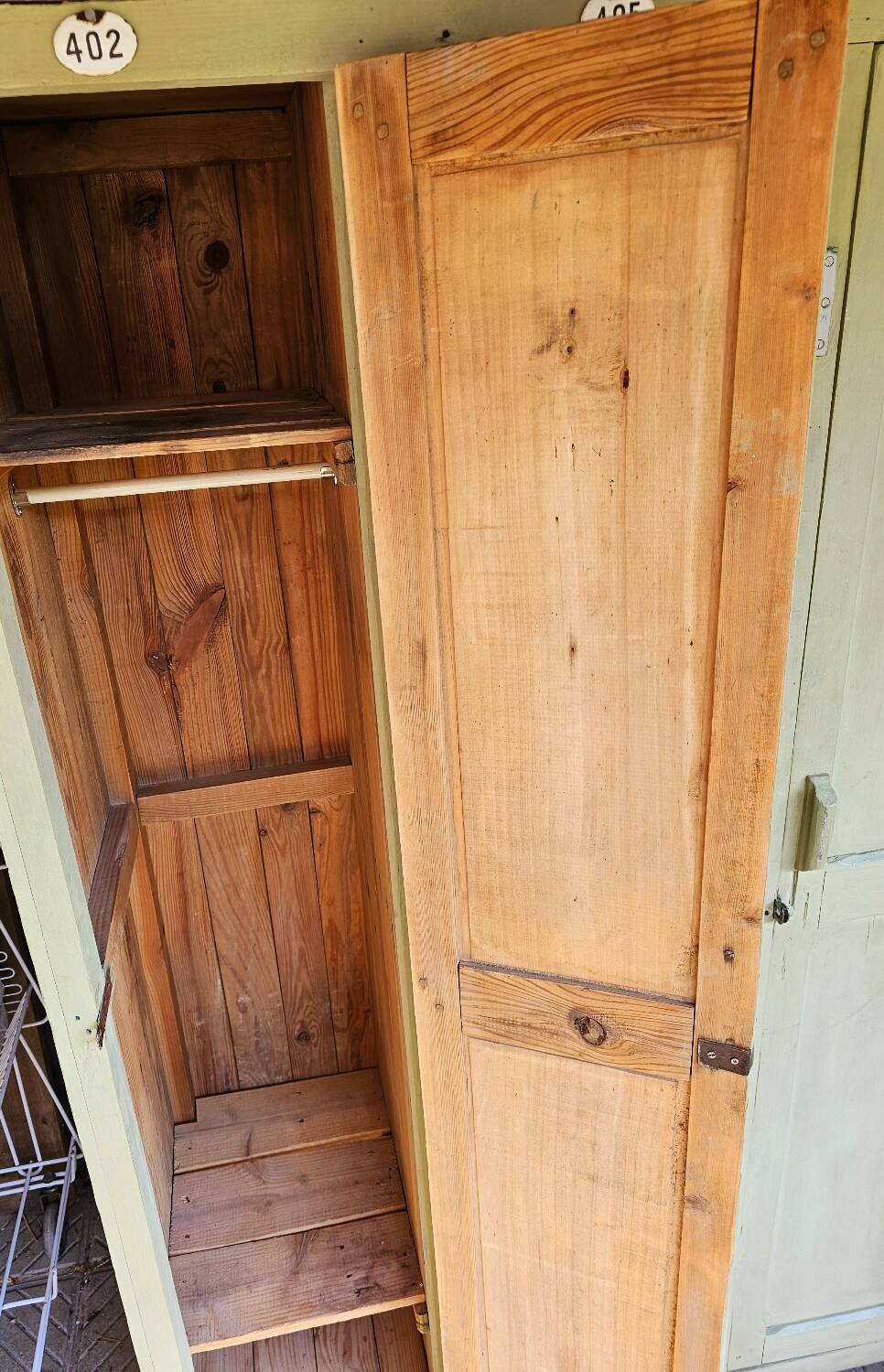 Wooden factory locker rooms