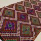 Tapis kilim turc vintage 354x178 cm laine jajim kelim