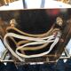 Venini sconce with gilding and finish frost glass