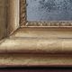 Old gilded mirror and old mercury glass - wall mirror with gold leaf