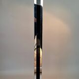 Black and chrome Skycraper floor lamp 1970.