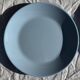 Set of 6 vintage blue dessert plates D18 (1)