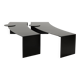Gilles Derain pair of metal coffee tables edition Lumen 1986