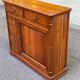 Solid wood shoe cabinet Louis Philippe Directoire 80s