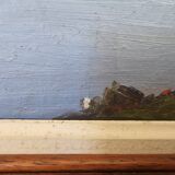 Oil painting on isorel Montlouis sur Loire - Rochecorbon Signed D Guiet