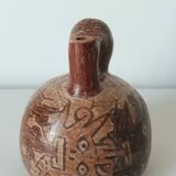 Peruvian stirrup vase with terracotta spout