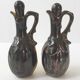 Huilier vinaigrier vintage ceramique jaune & noire 1950 50s 1950s rockabill