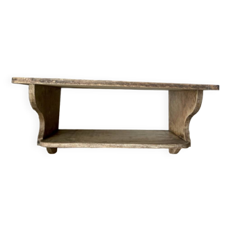 Farmhouse Style Wooden Wall Shelf