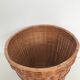 Panier de linge en rotin osier rond vintage